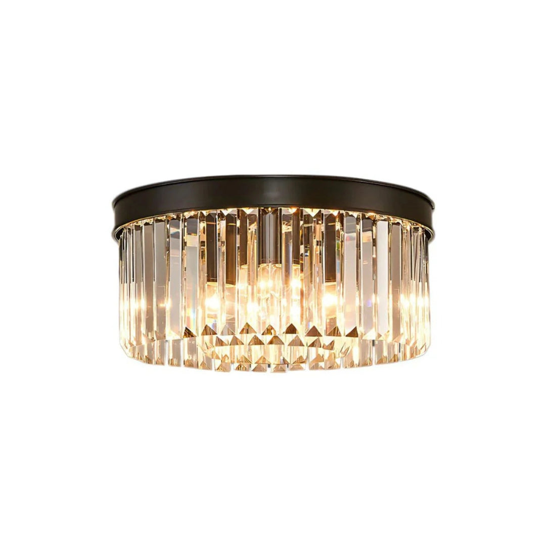 Kristallen ijzeren ronde plafondlamp