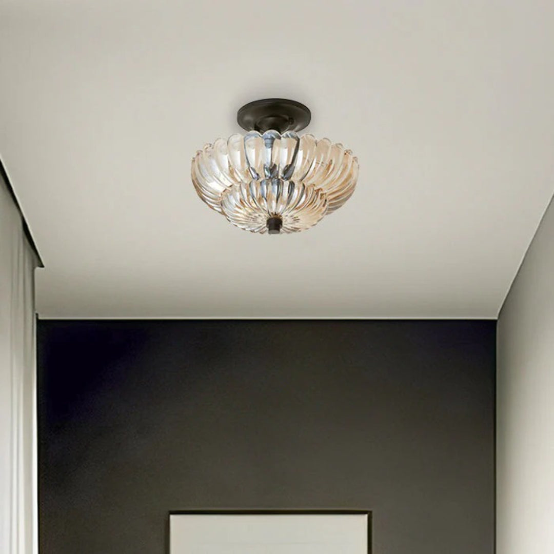 Vintage Glazen Plafondlamp