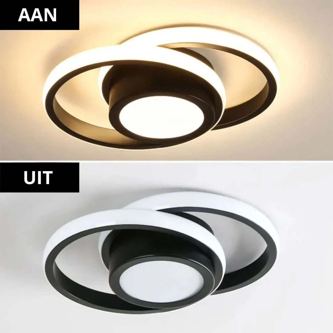 Hedendaagse Dubbele Ring Plafondlamp