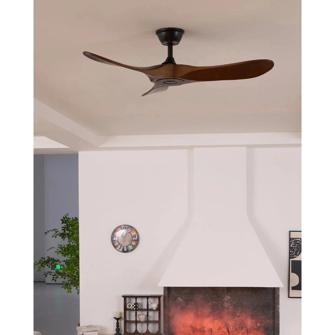 Moderne houten plafondventilator