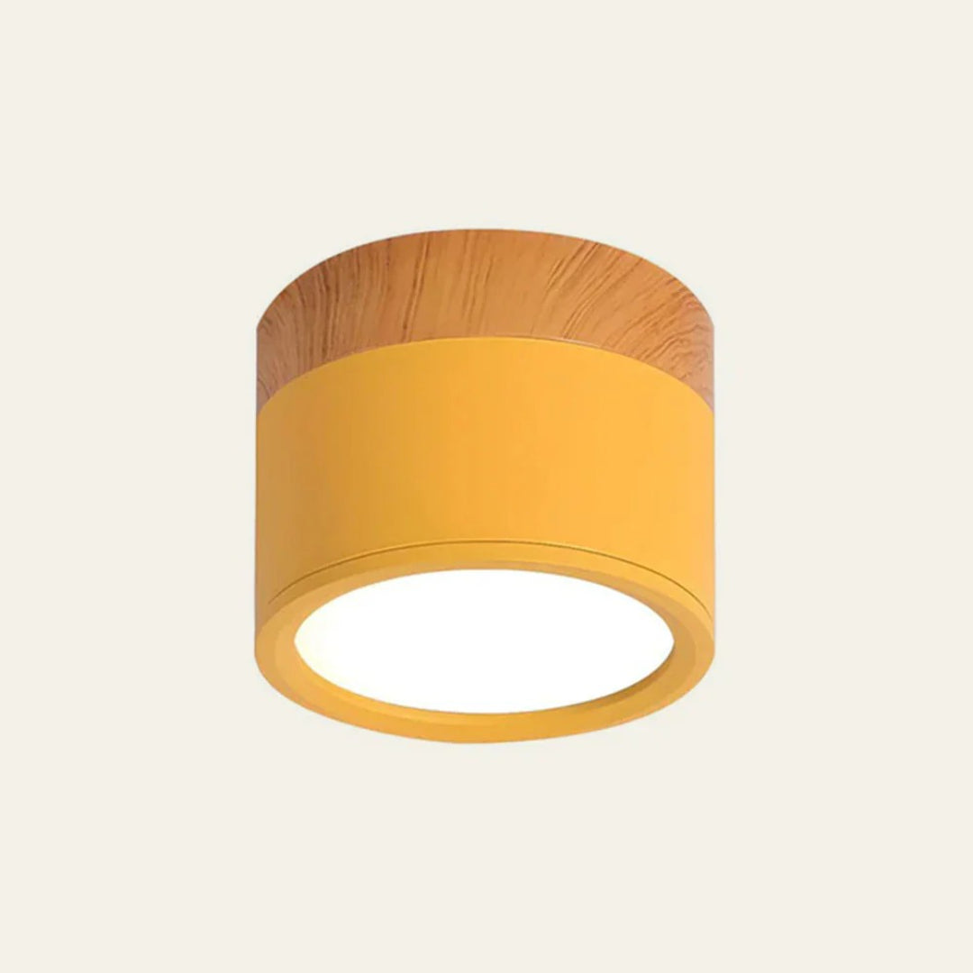Nordische houten plafondlamp