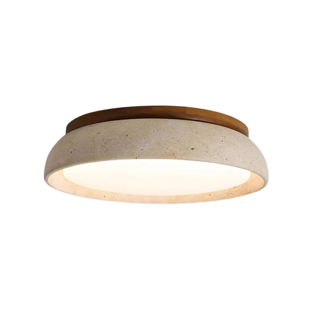 Ronde stenen plafondlamp