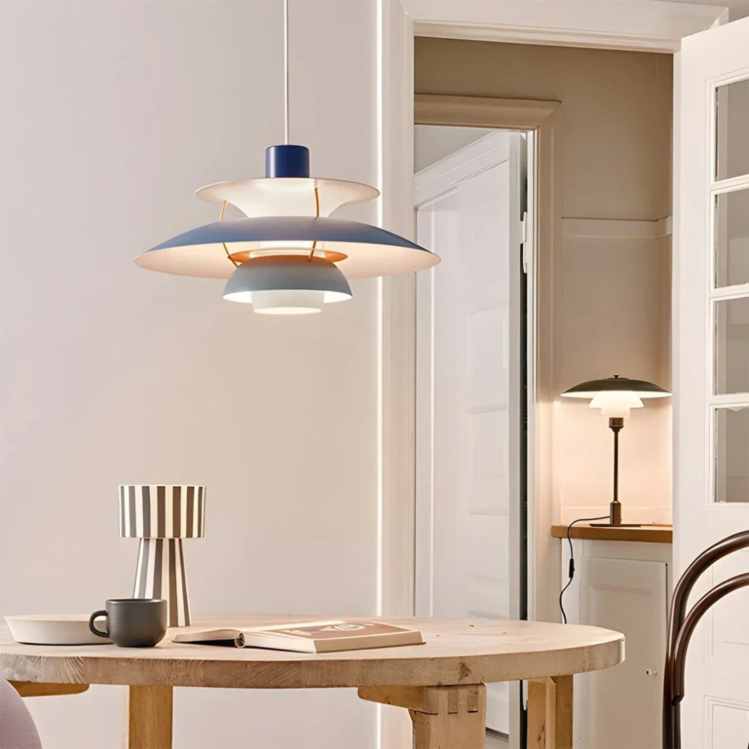 Hedendaagse Gelaagde Metalen Hanglamp
