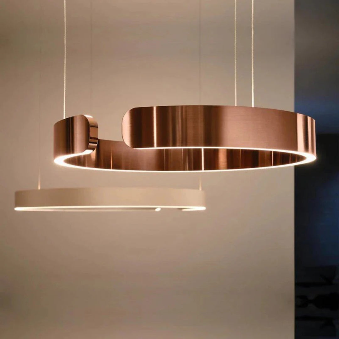Cirkelvormige LED metalen hanglamp