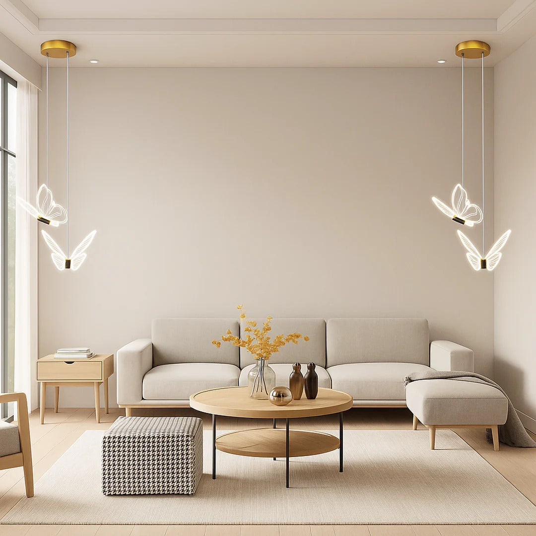 Acryl vlindervormige hanglamp
