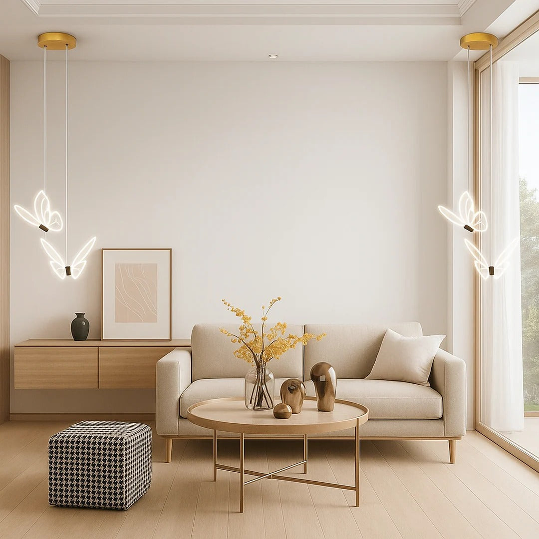 Acryl vlindervormige hanglamp