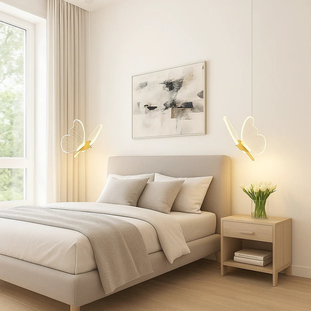 Acryl vlindervormige hanglamp
