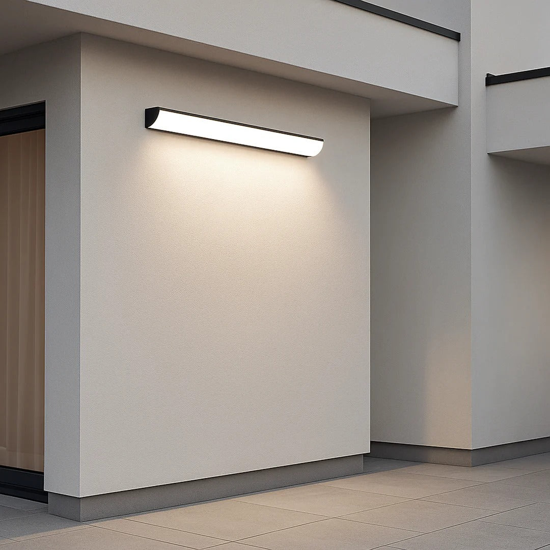 Moderne lineaire buitenwandlamp