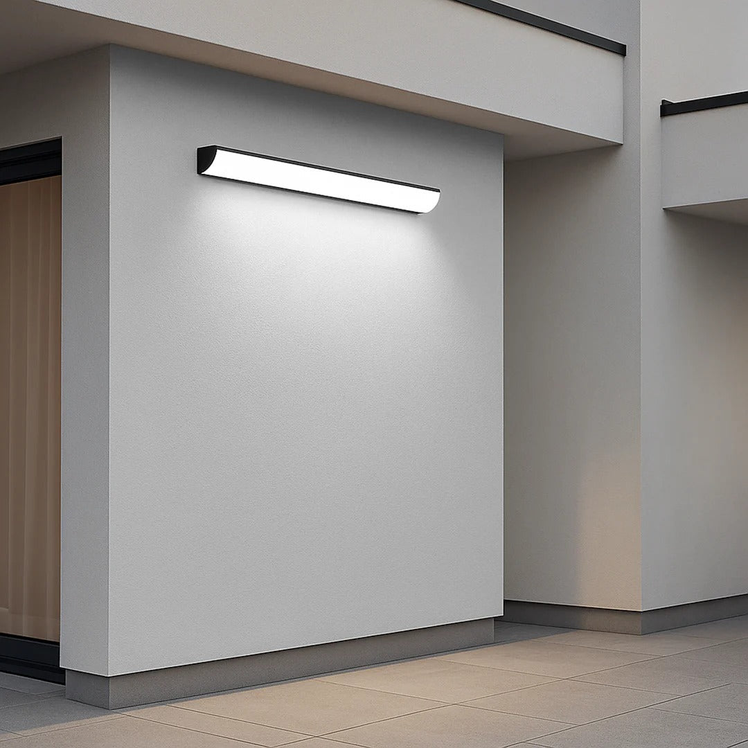 Moderne lineaire buitenwandlamp