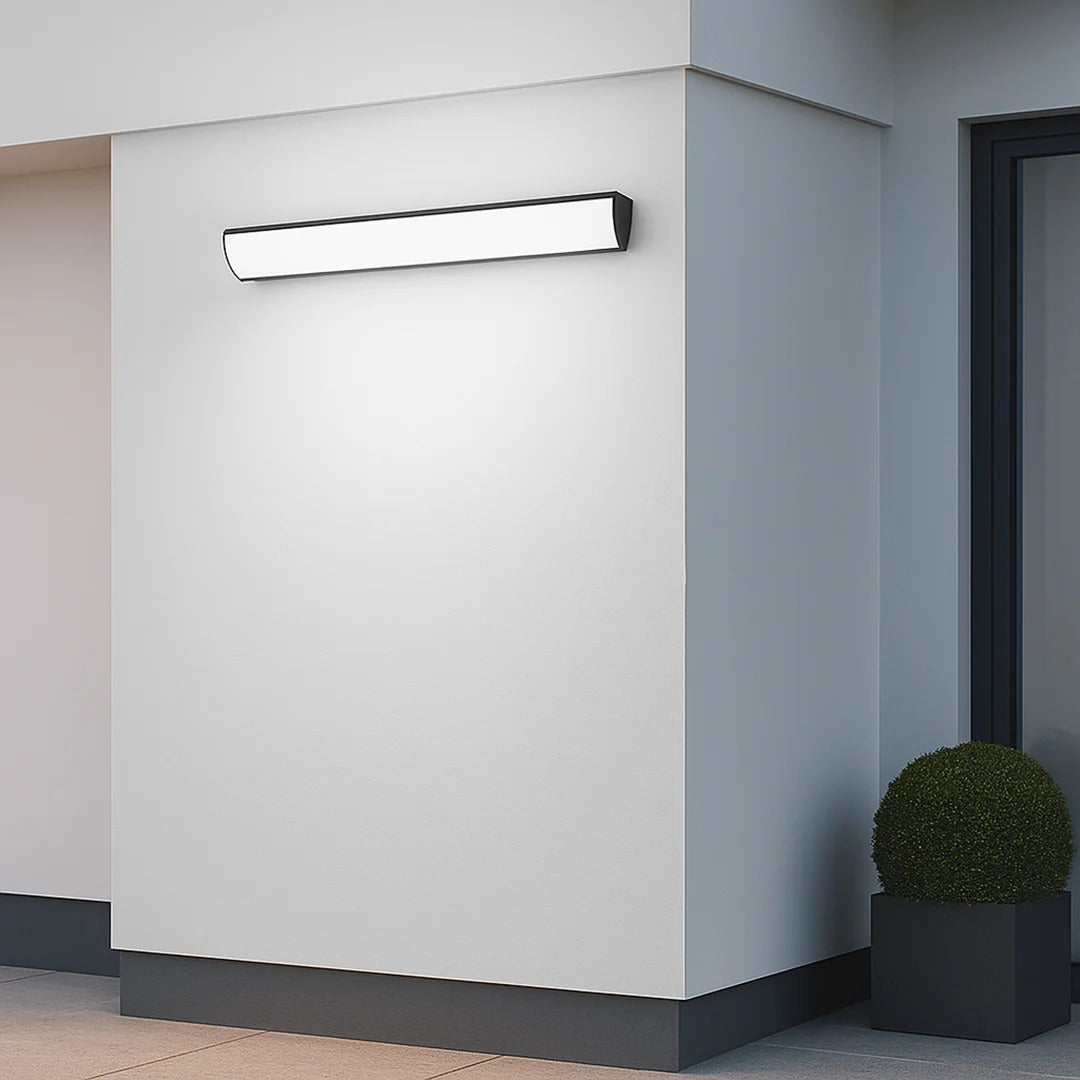 Moderne lineaire buitenwandlamp