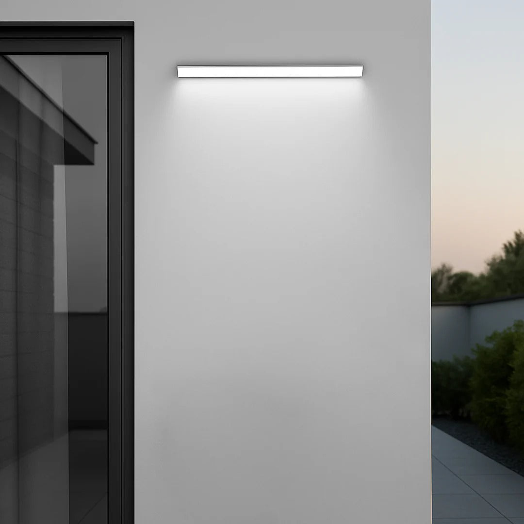 Moderne lineaire buitenwandlamp