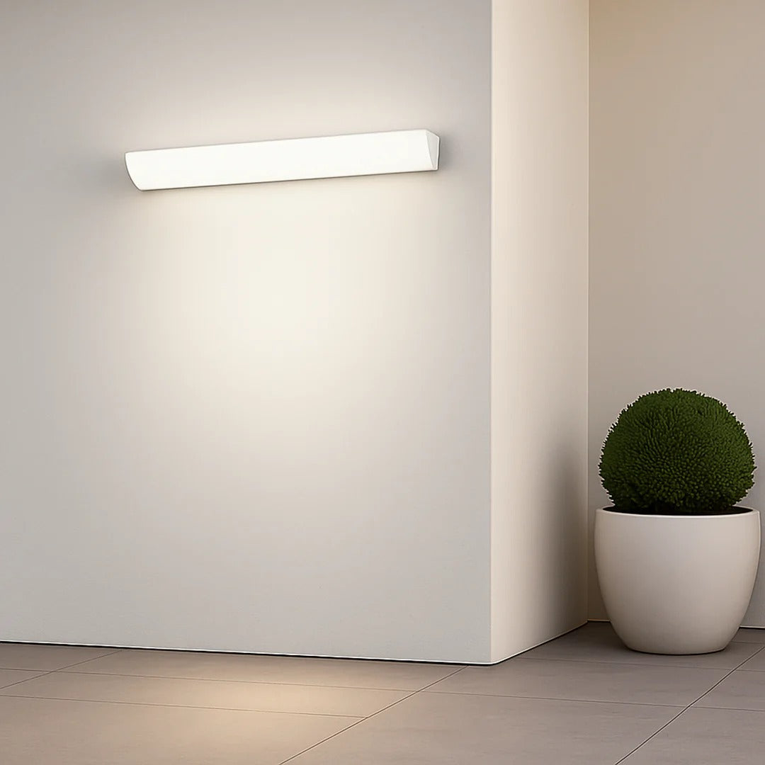 Moderne lineaire buitenwandlamp