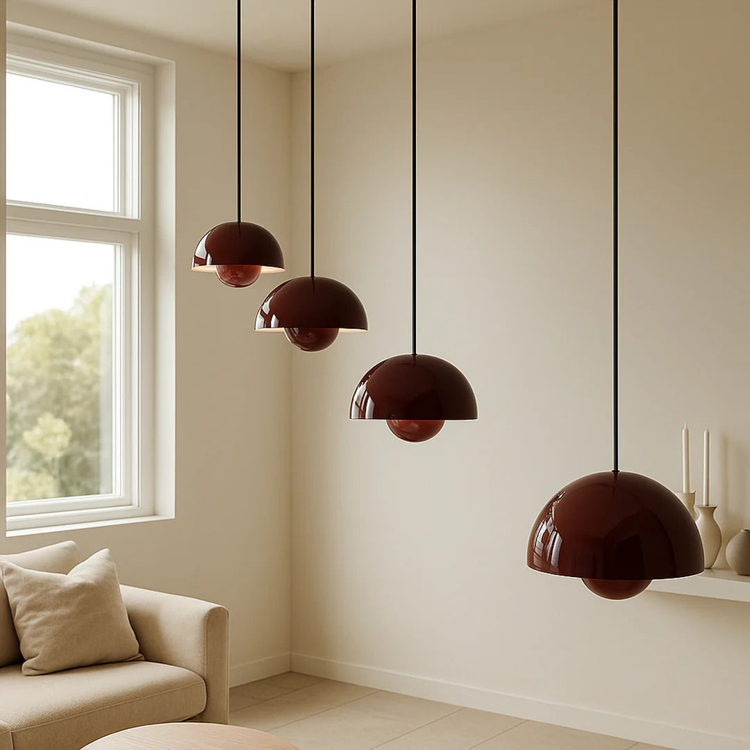 Scandinavische metalen hanglamp