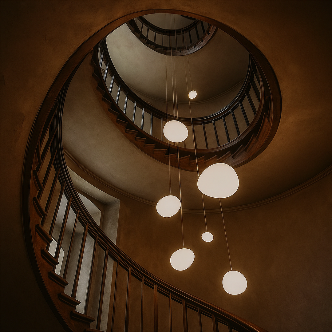 Minimalistische Glazen Ronde Hanglamp