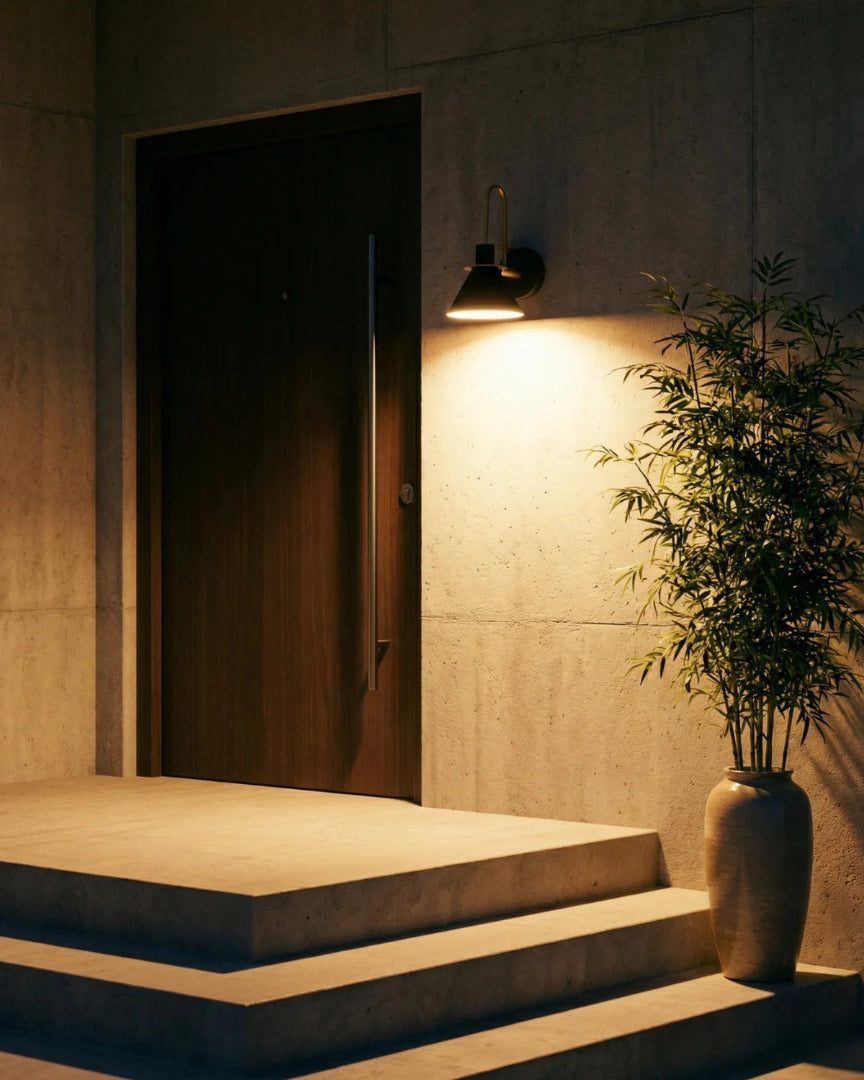 Moderne metalen wandlamp