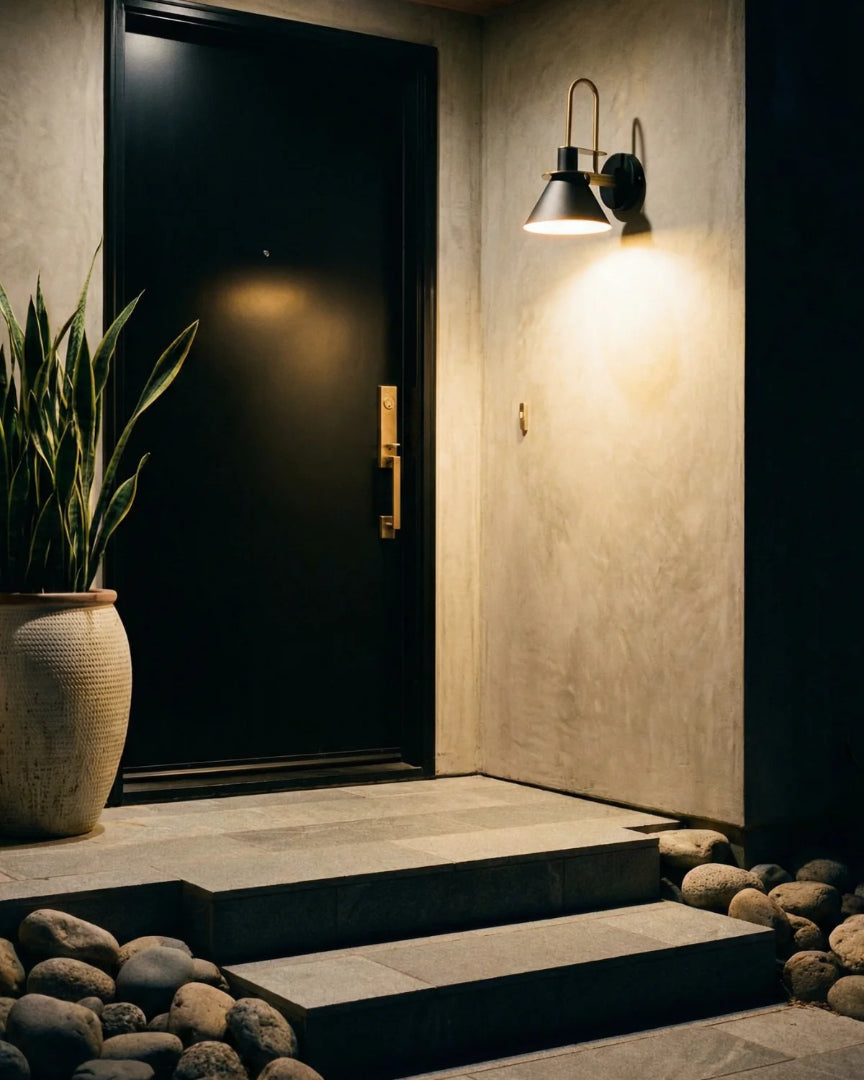 Moderne metalen wandlamp