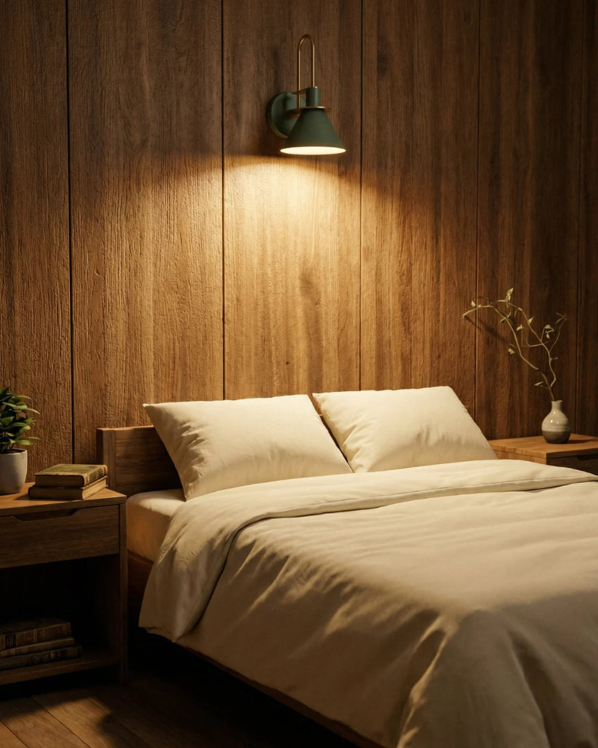 Moderne metalen wandlamp