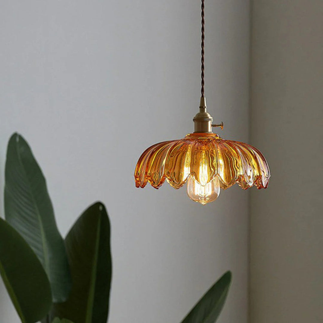 Retro Bloem Hanglamp