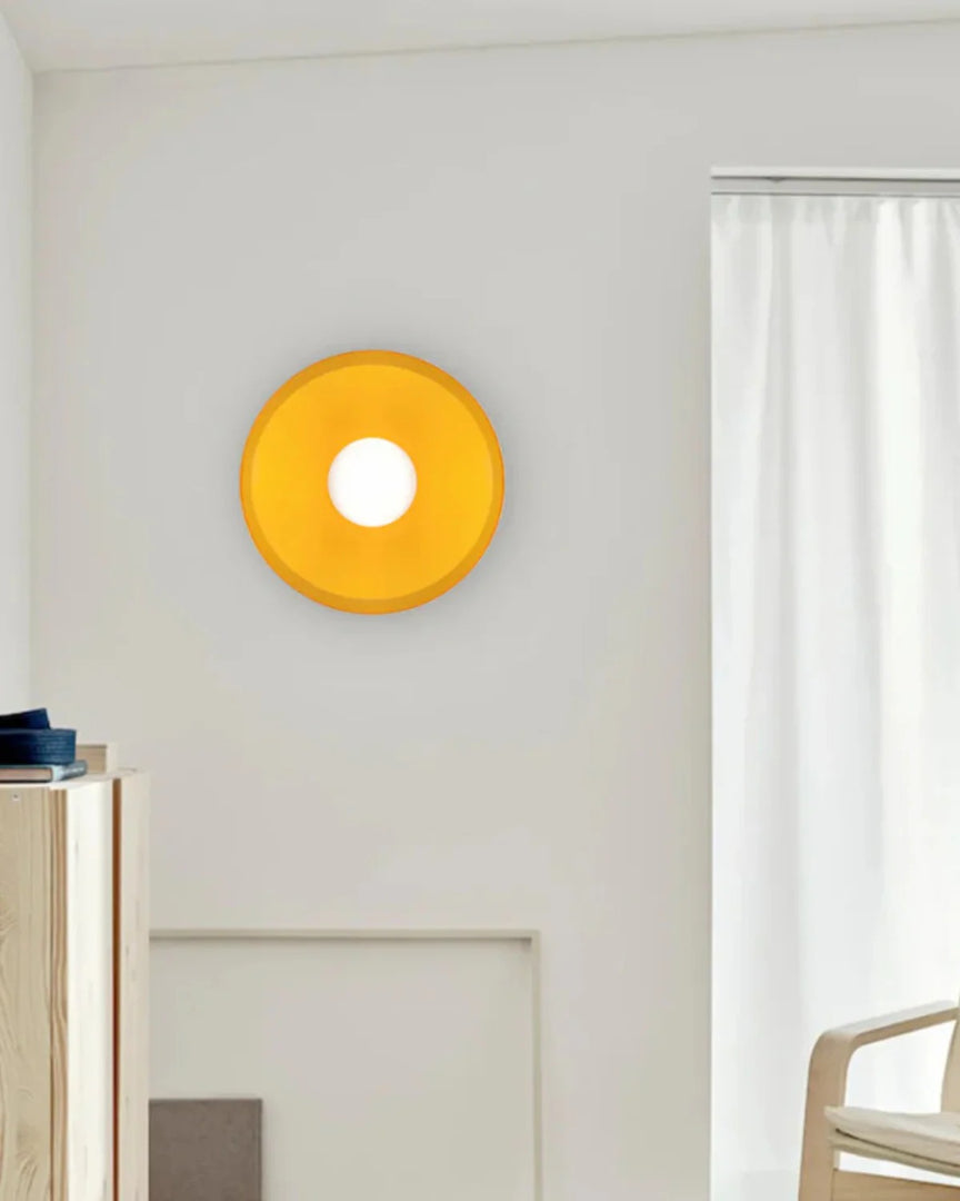 Minimalistische glazen wandlamp