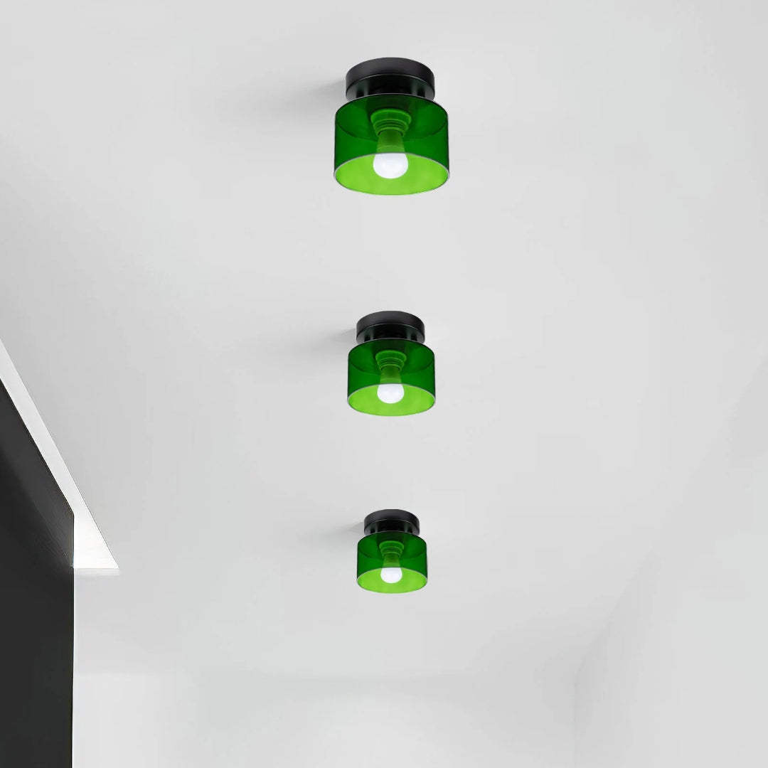 Vintage Stoffen Plafondlamp
