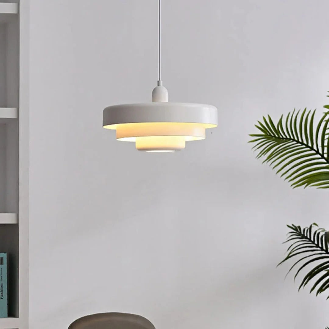 Gelaagde metalen hanglamp