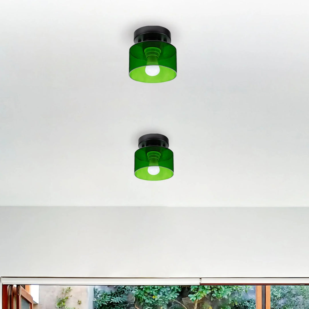 Vintage Stoffen Plafondlamp