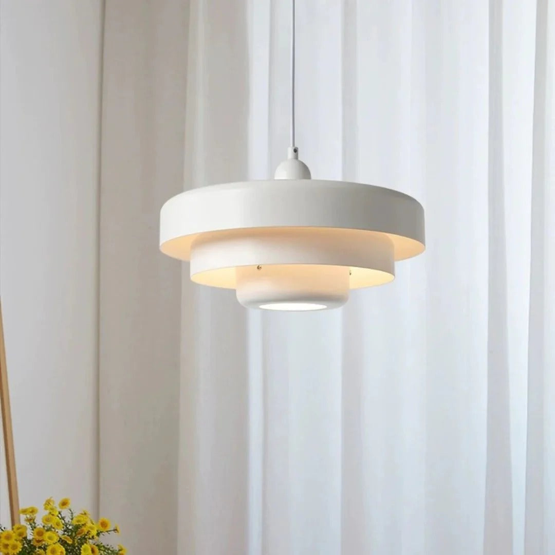 Gelaagde metalen hanglamp