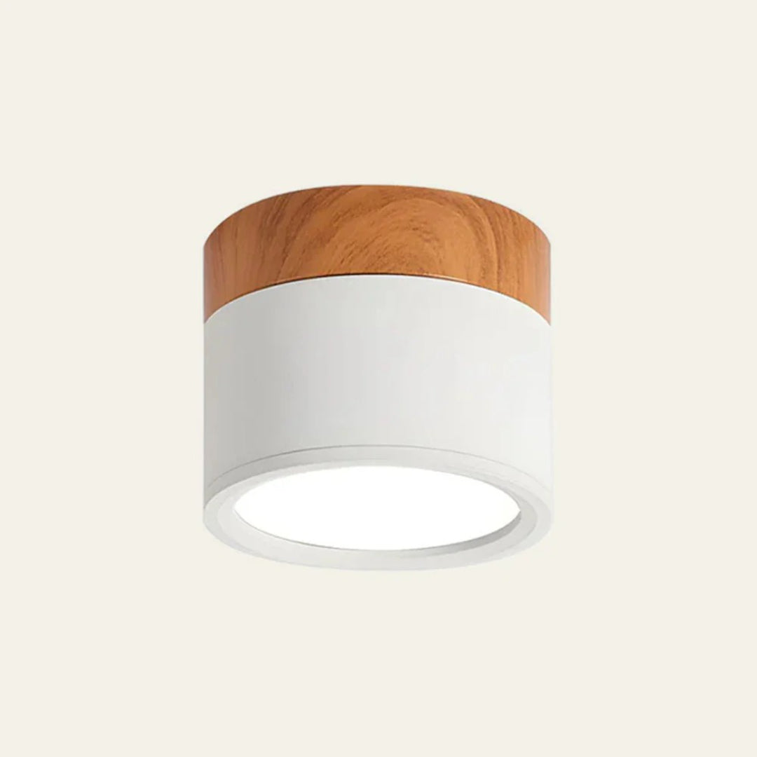 Nordische houten plafondlamp