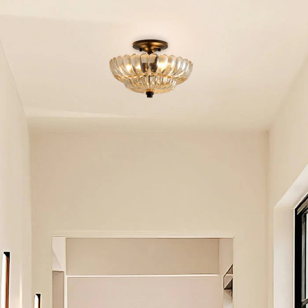 Vintage Glazen Plafondlamp