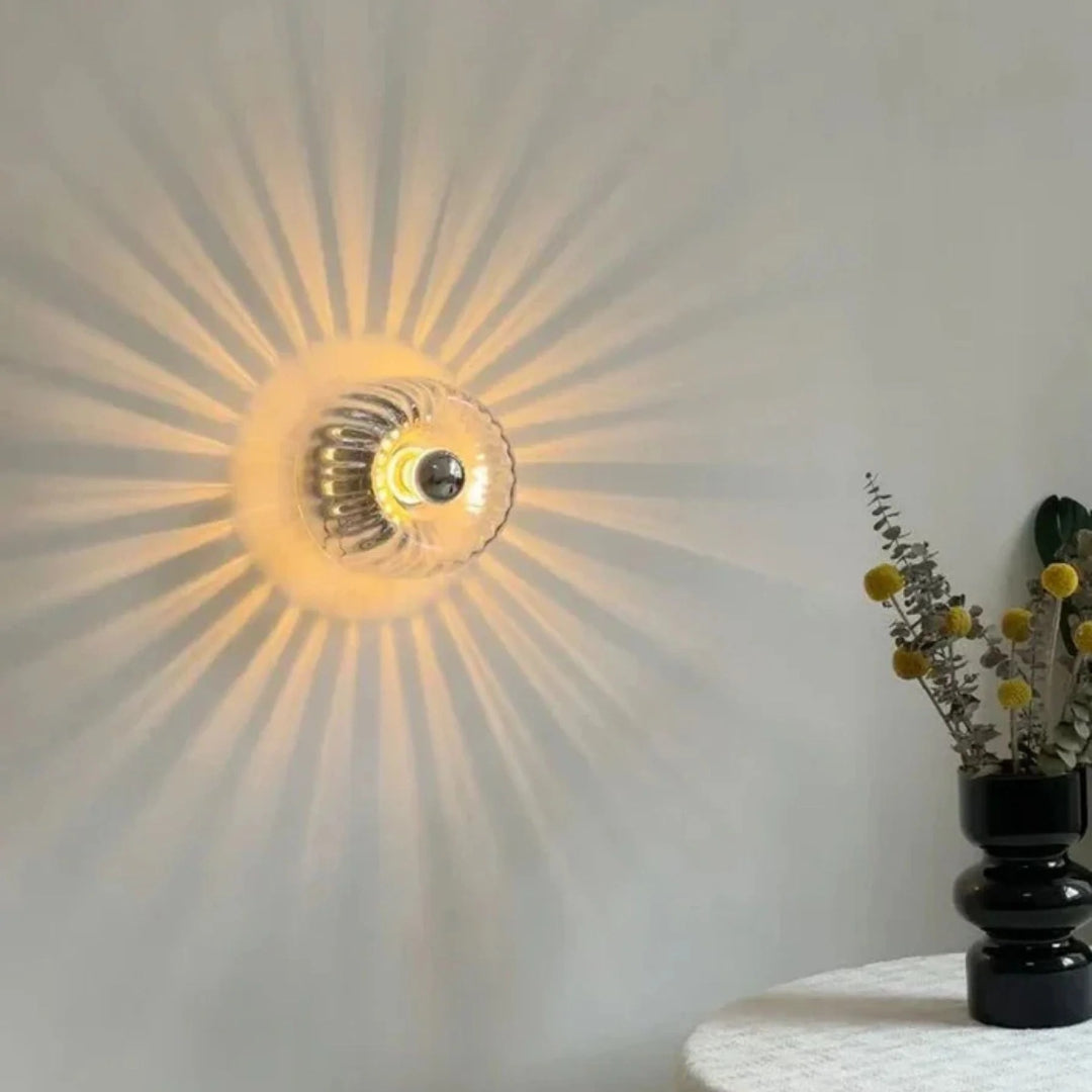 Bauhaus Glazen Wandlamp