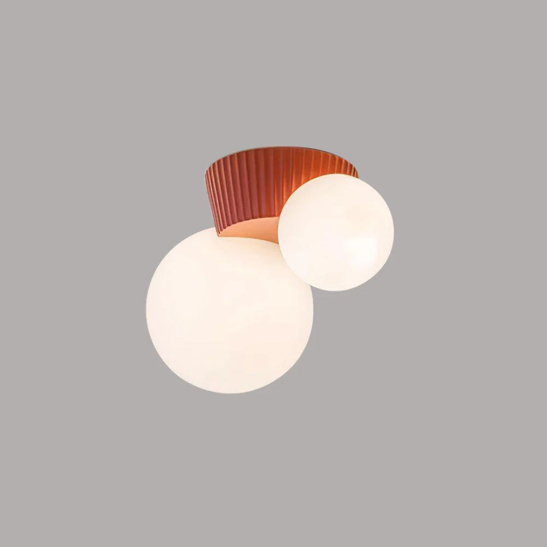 Dubbele bol plafondlamp
