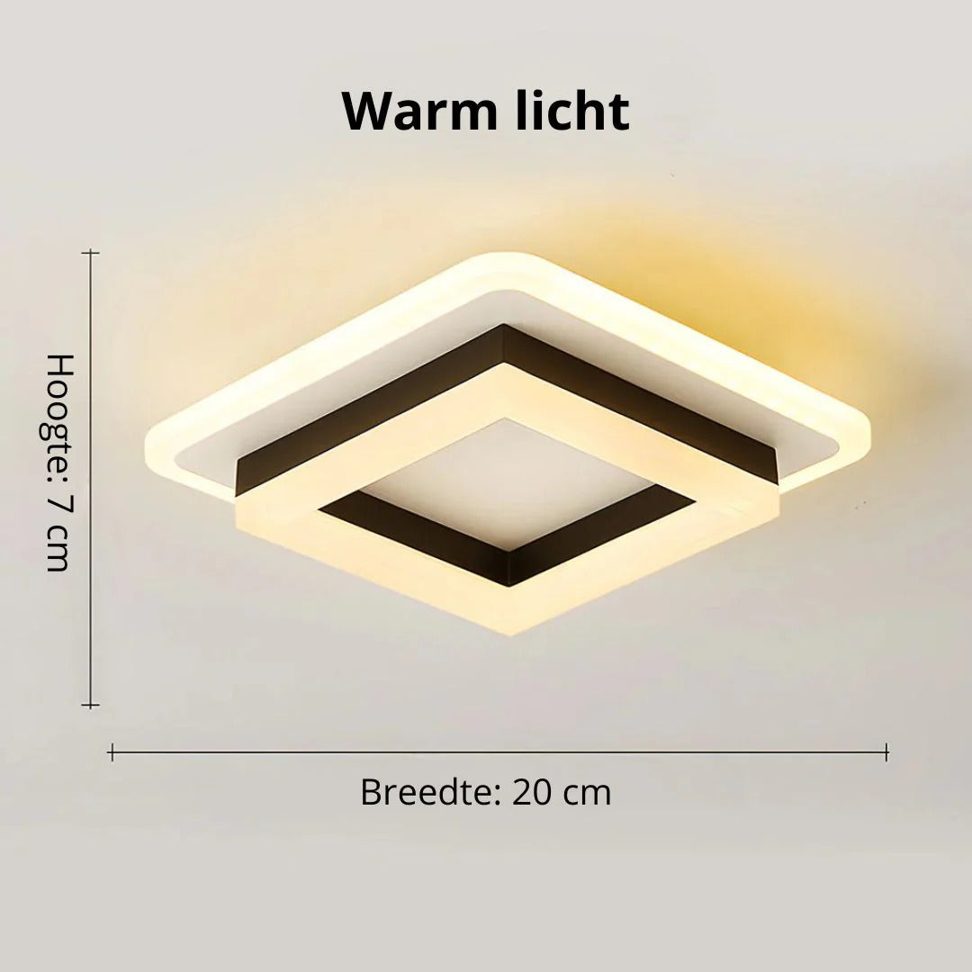 Hedendaagse Vierkante LED Plafondlamp