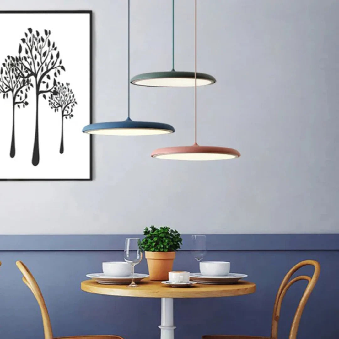 Minimalistische Ronde Metalen Hanglamp
