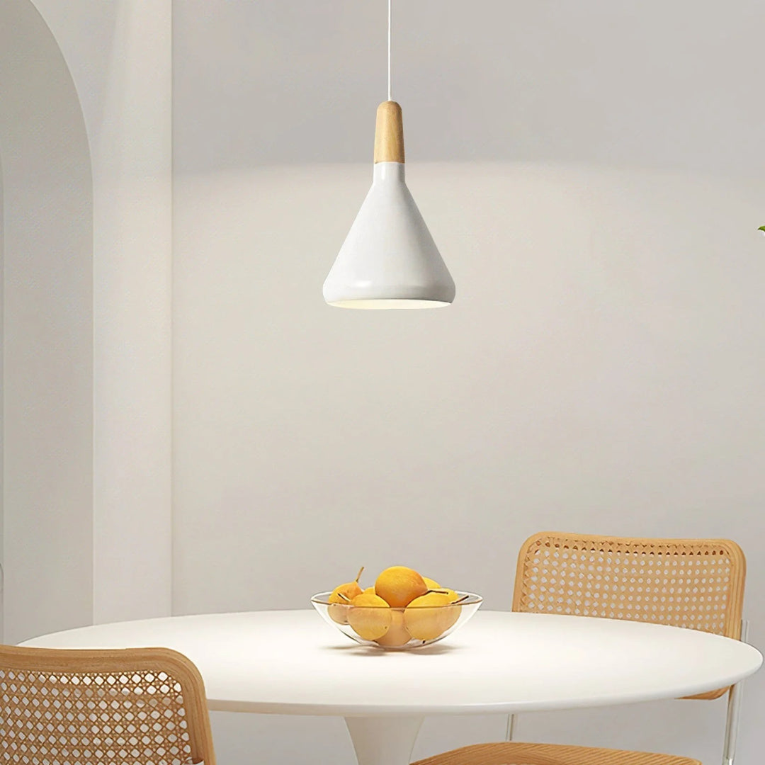 Scandinavische Houten Hanglamp