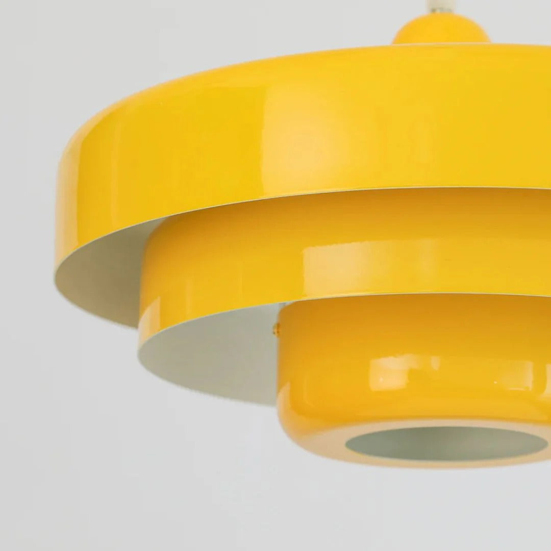 Gelaagde metalen hanglamp