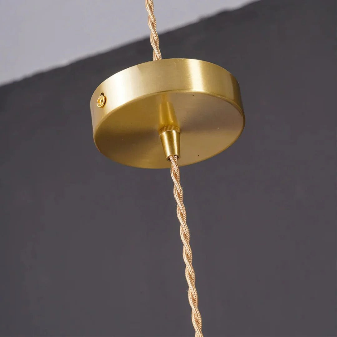 Vintage Bloemvormige Glazen Hanglamp