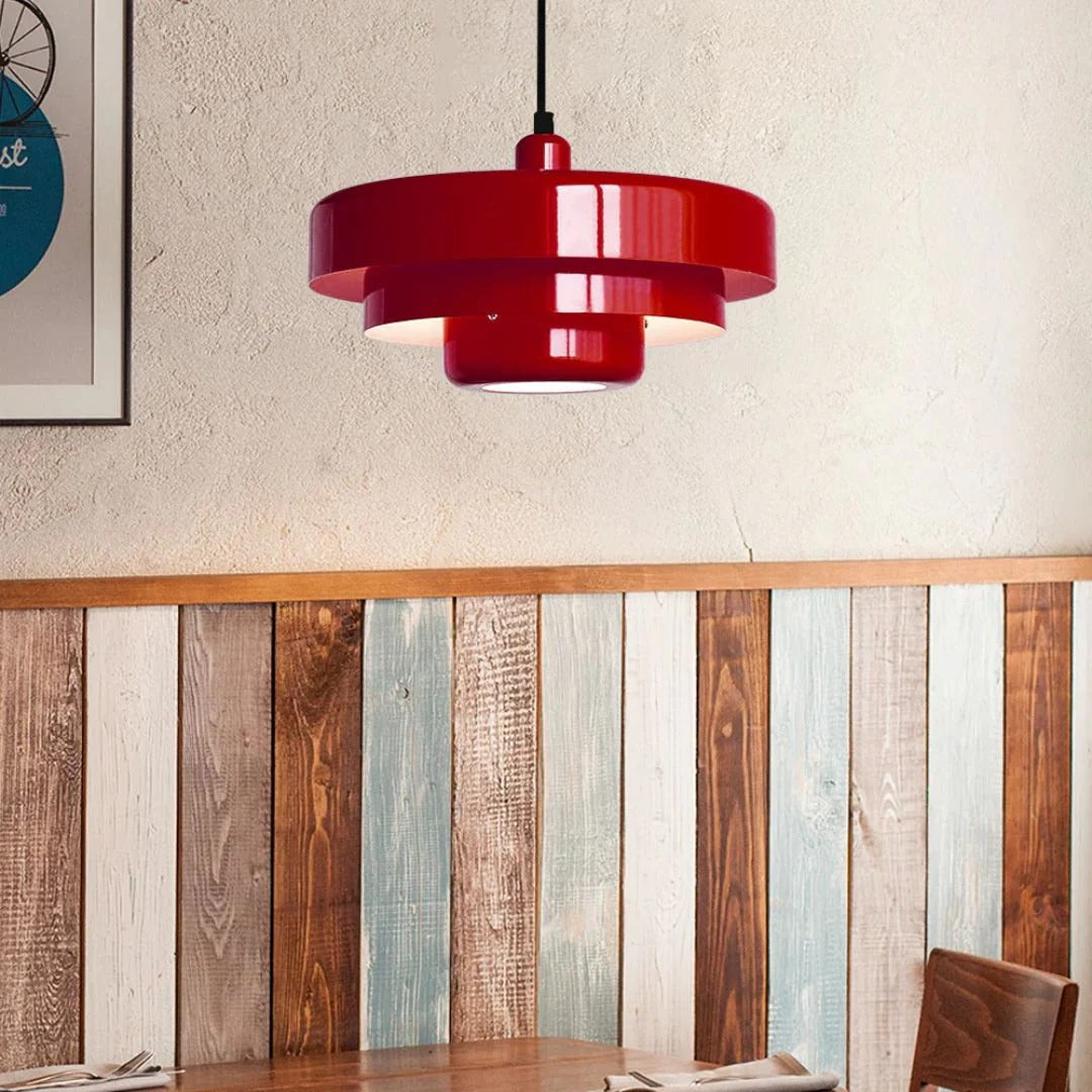 Gelaagde metalen hanglamp