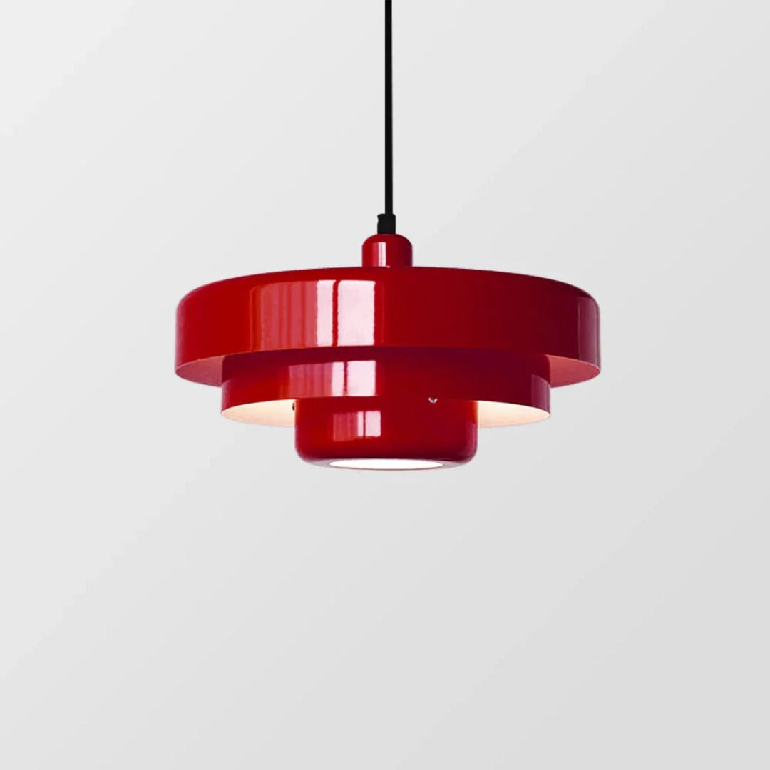 Gelaagde metalen hanglamp