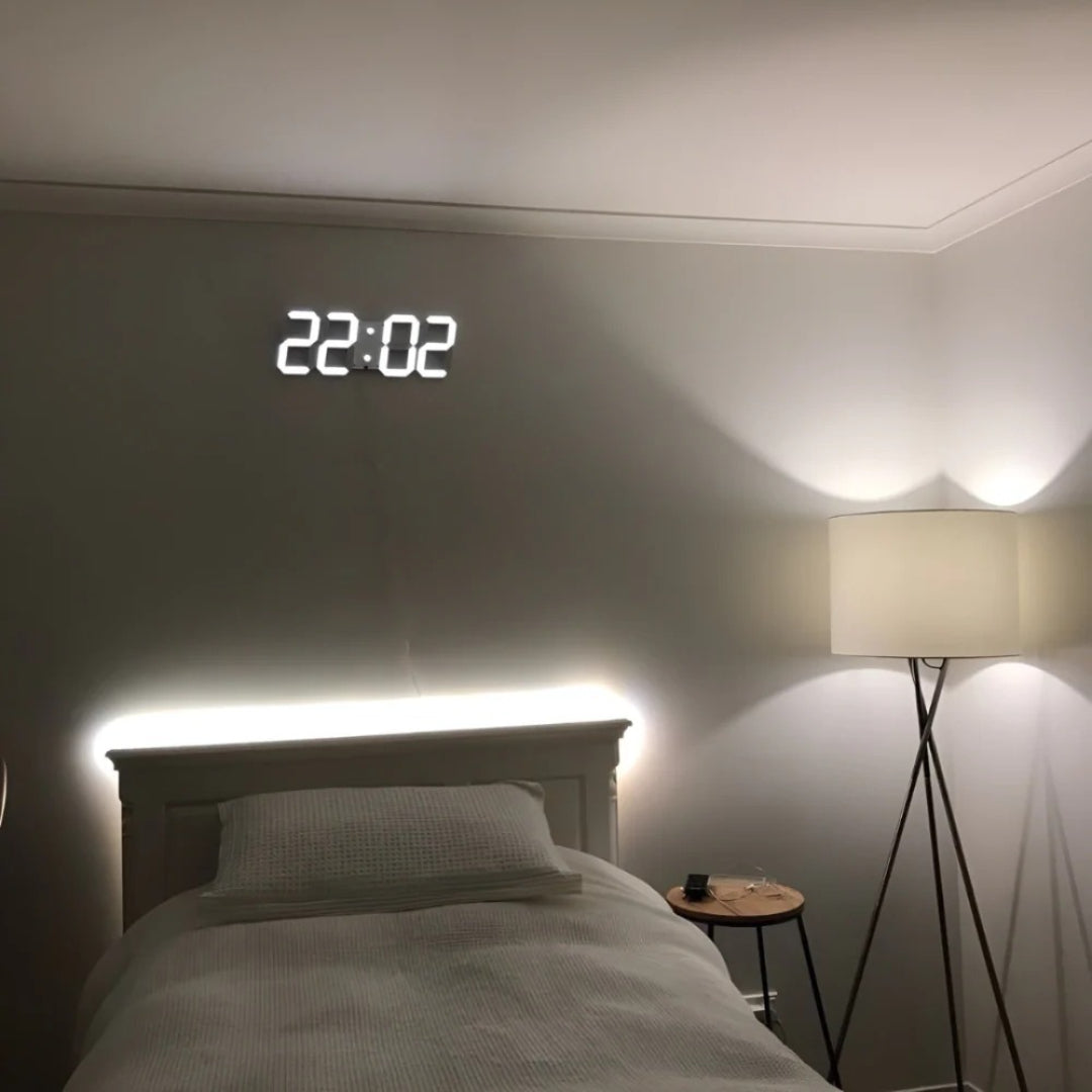 Moderne LED digitale wandklok