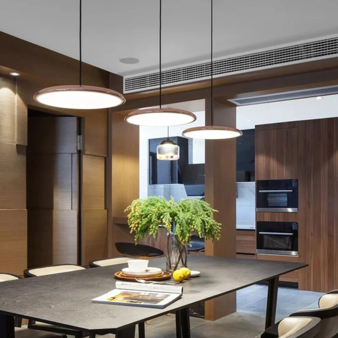 Minimalistische Ronde Metalen Hanglamp