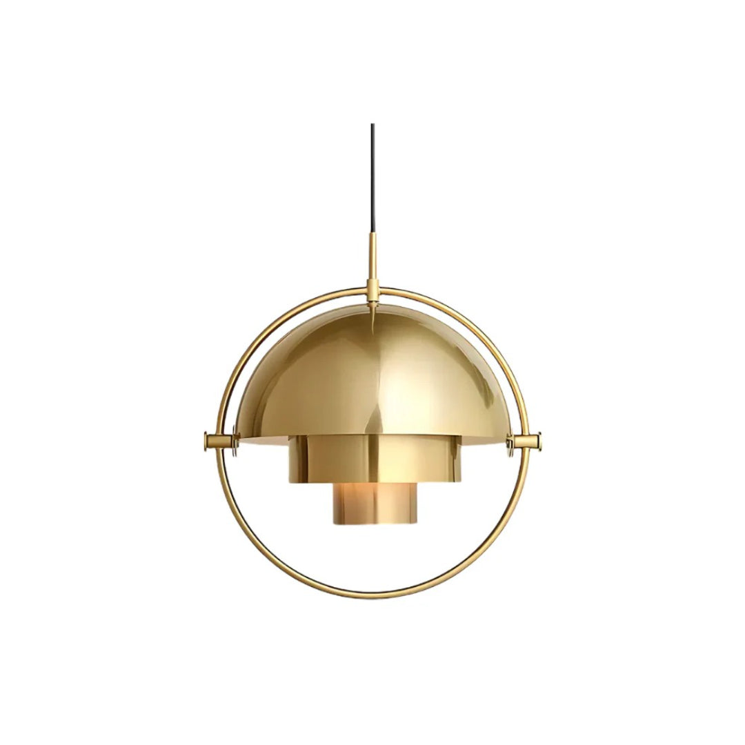 Deense Messing Koepel Hanglamp