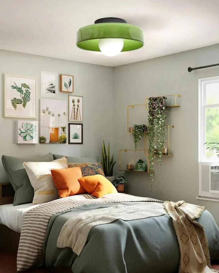 Minimalistische glazen wandlamp