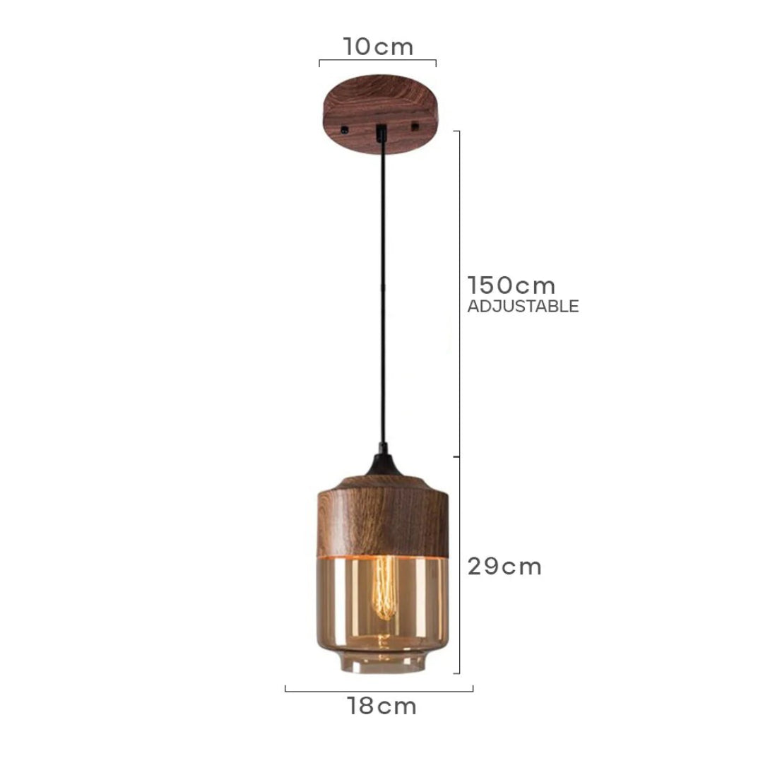 Scandinavische Glazen Hanglamp