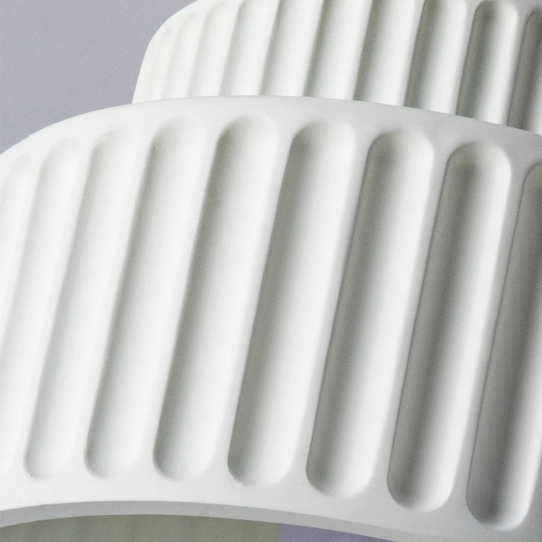 Minimalistische Geribbelde Keramische Plafondlamp