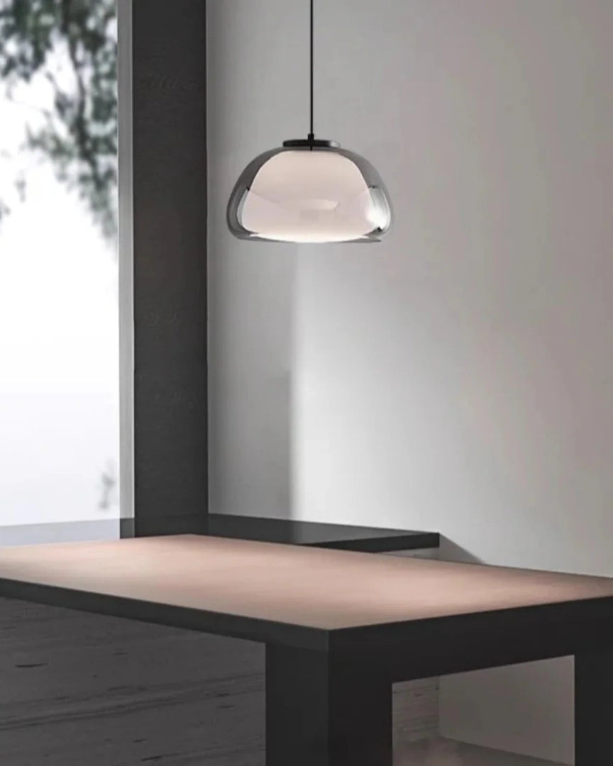 Minimalistische glazen hanglamp