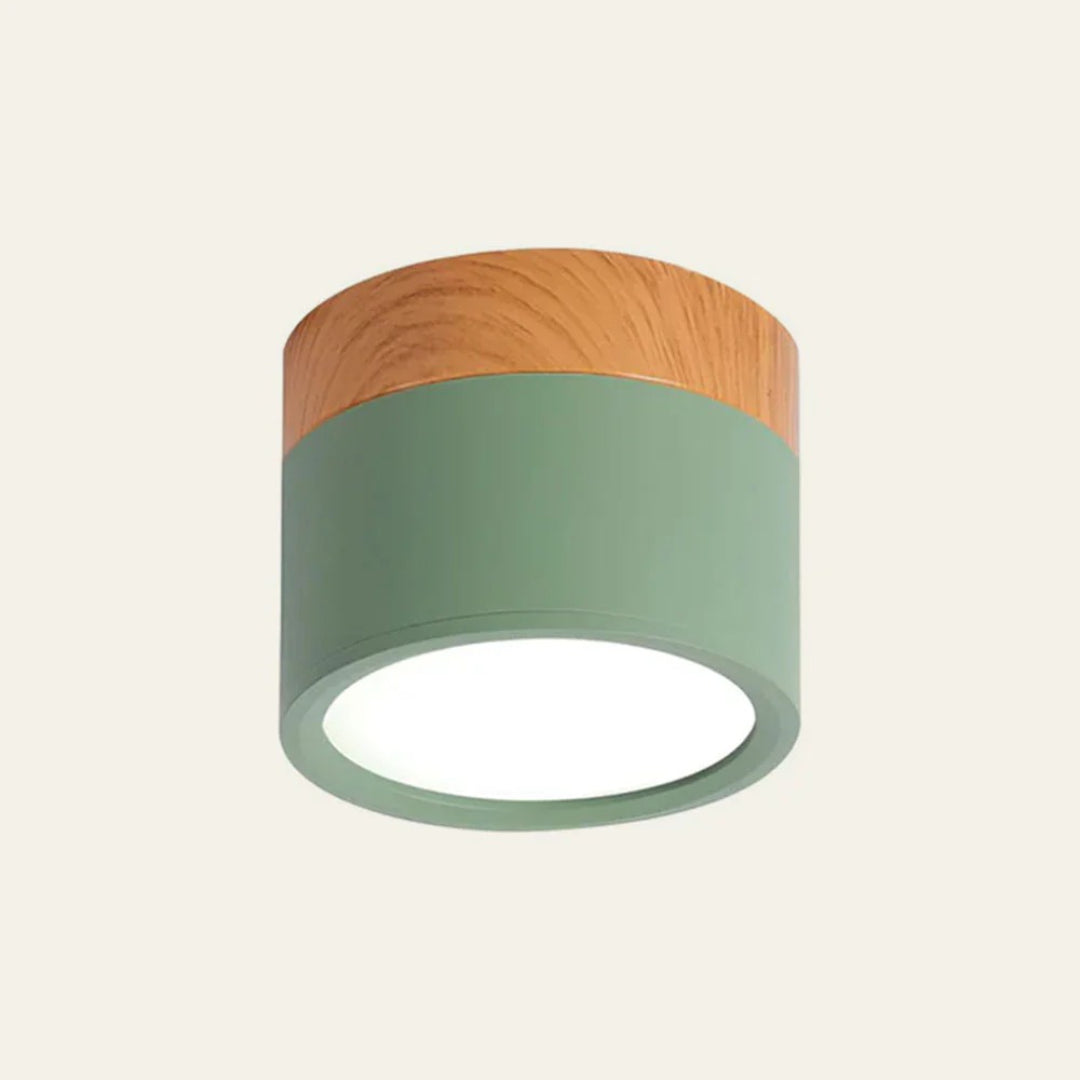 Nordische houten plafondlamp