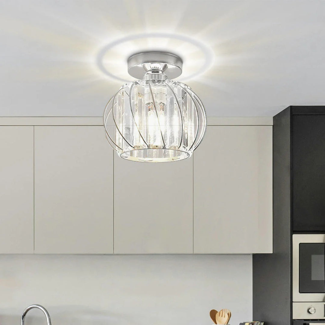 Vintage Kristallen Plafondlamp