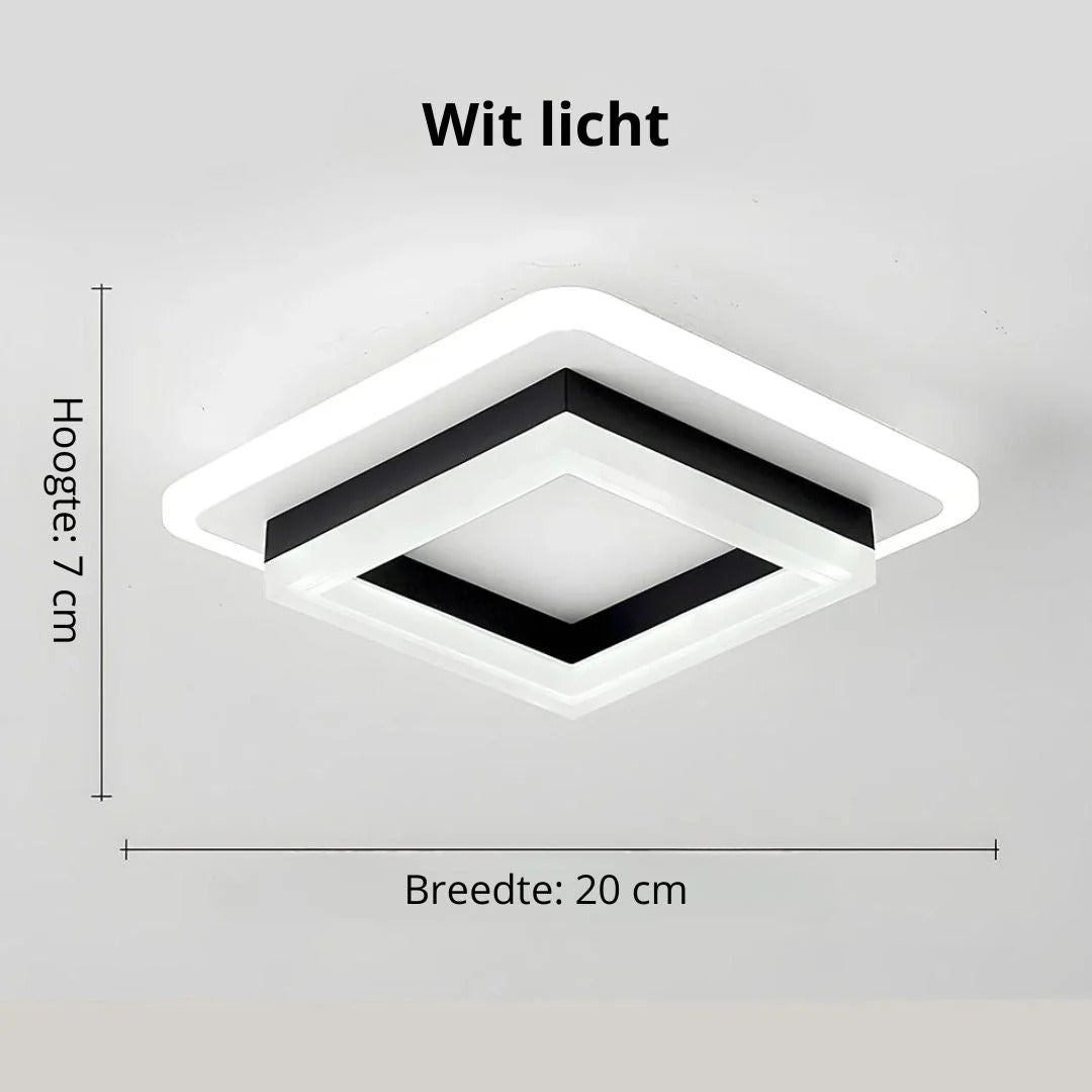 Hedendaagse Vierkante LED Plafondlamp