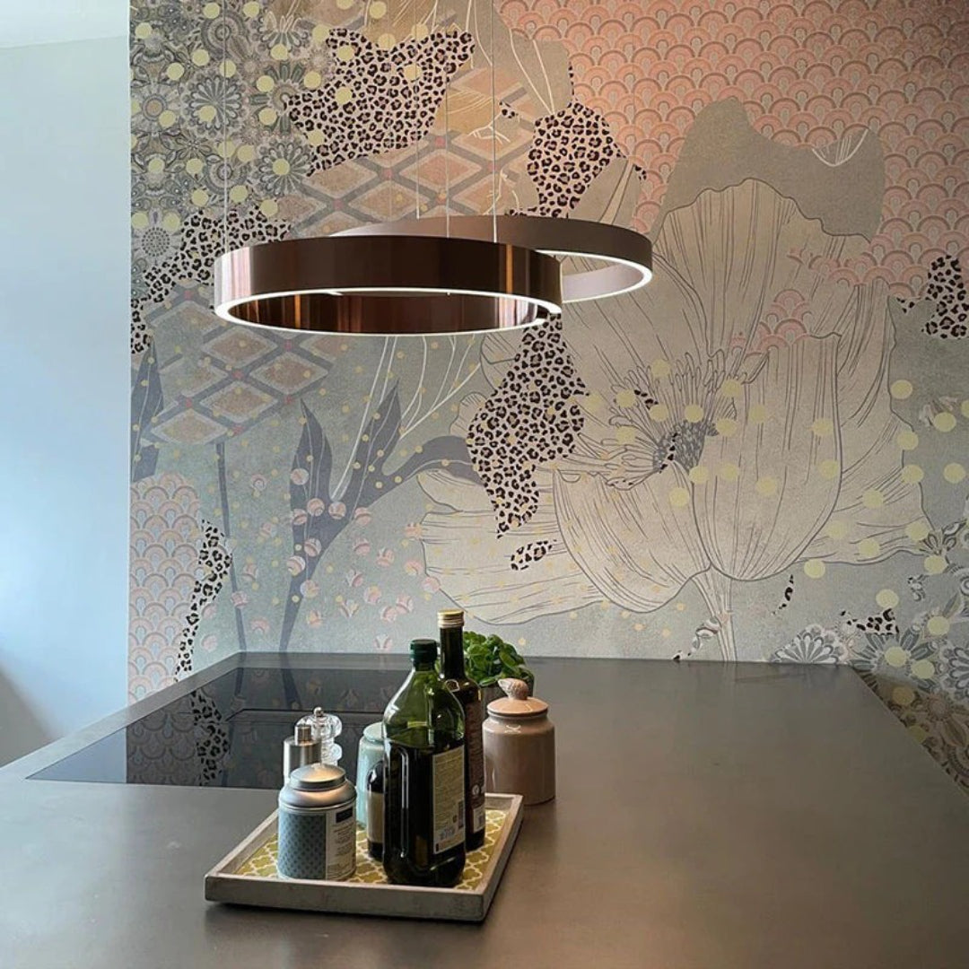 Cirkelvormige LED metalen hanglamp