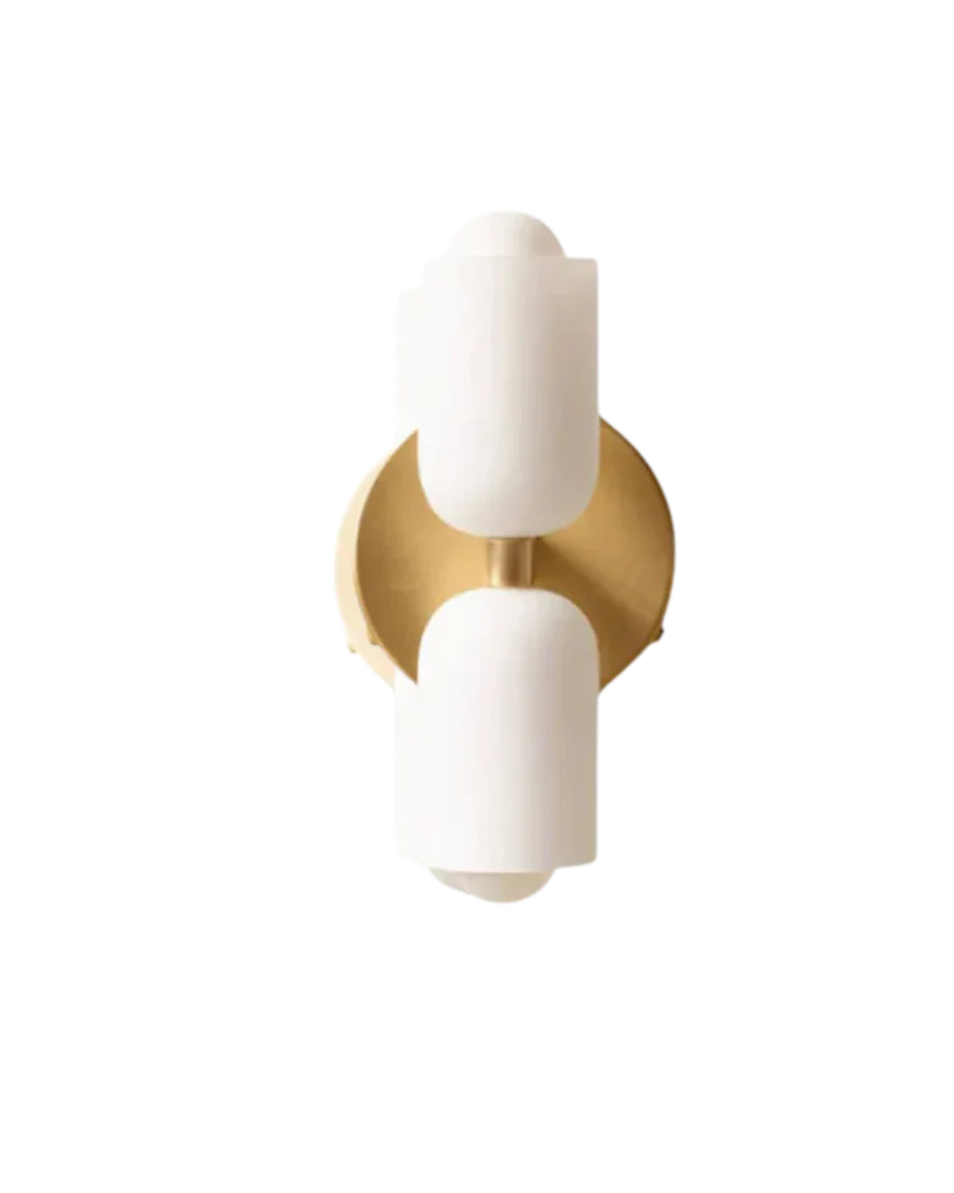 Moderne dubbele wandlamp